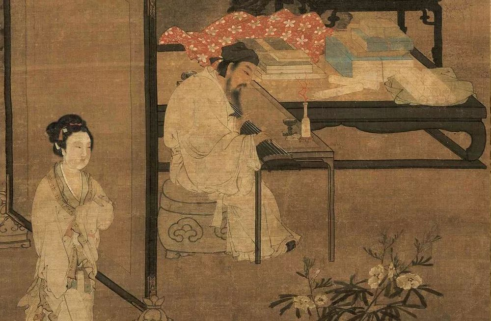  ▲明 杜堇 《听琴图》